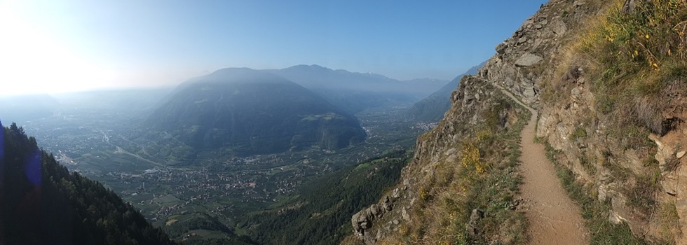 Der beeindruckende Vellauer Felsenweg bei Meran